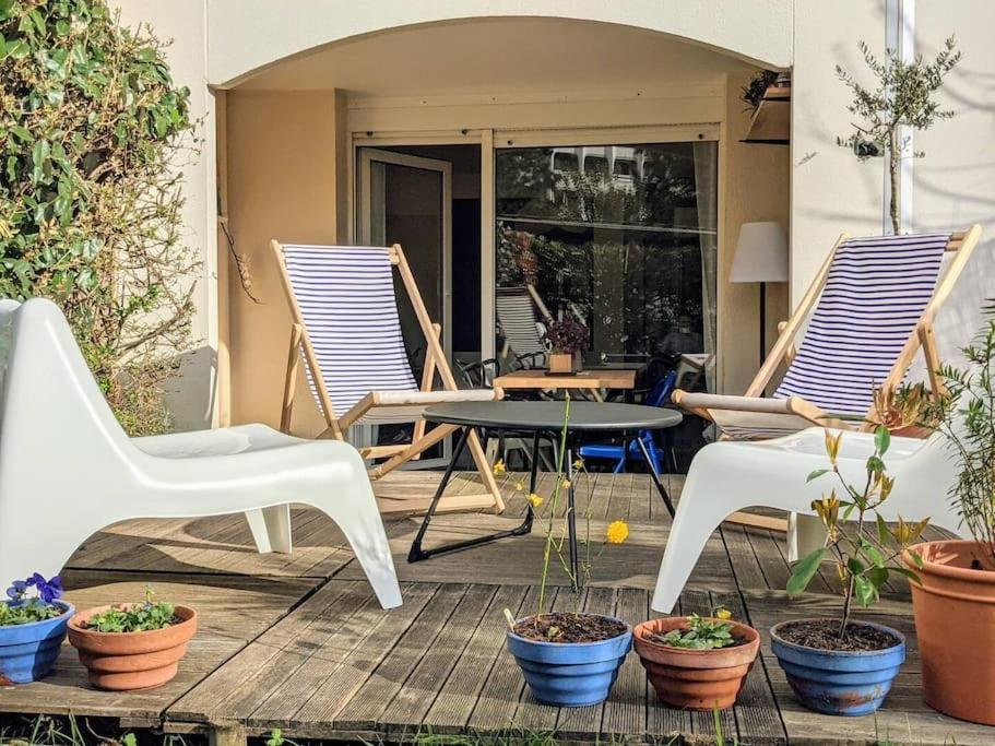 Charmant T2 Avec Jardin Proche Gare Rennes Exterior photo